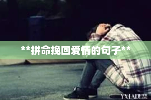 **拼命挽回爱情的句子**