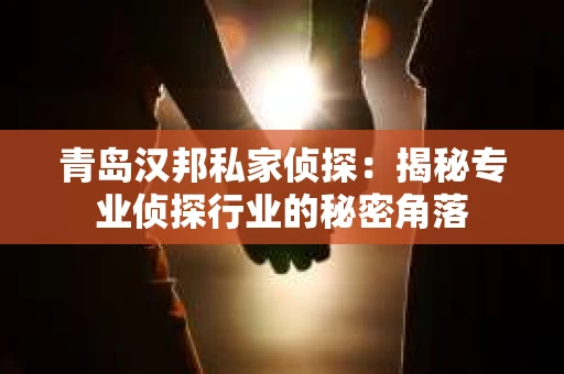 青岛汉邦私家侦探：揭秘专业侦探行业的秘密角落