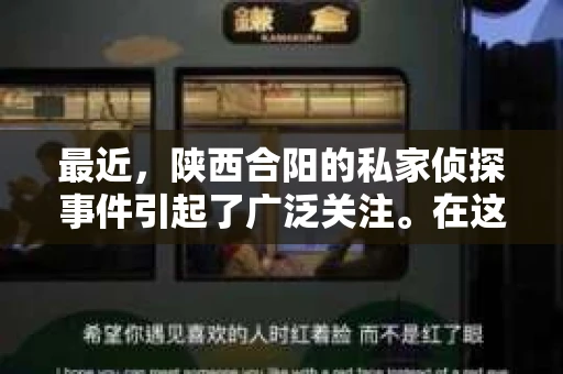 最近，陕西合阳的私家侦探事件引起了广泛关注。在这个信息爆炸的时代，隐私保护显得尤为重要。今天，我们就来聊聊这个事件，看看它背后的一些故事。
