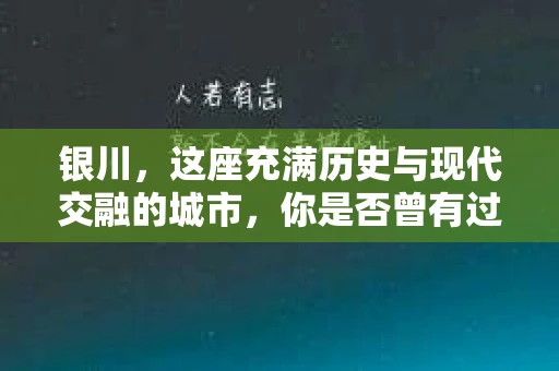 银川，这座充满历史与现代交融的城市，你是否曾有过这样的疑问：银川有私家侦探公司吗？今天，就让我带你一起揭开这个谜团。