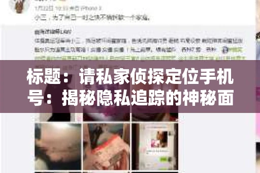 标题：请私家侦探定位手机号：揭秘隐私追踪的神秘面纱