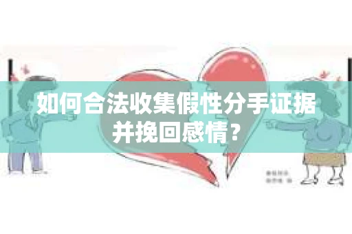 如何合法收集假性分手证据并挽回感情？