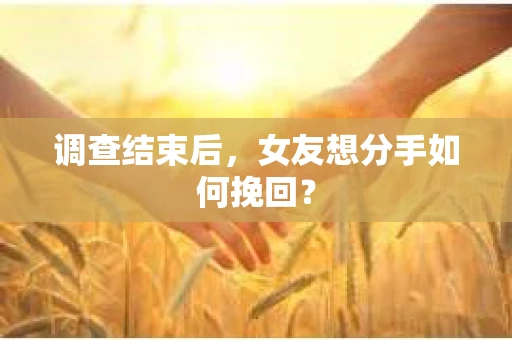 调查结束后，女友想分手如何挽回？