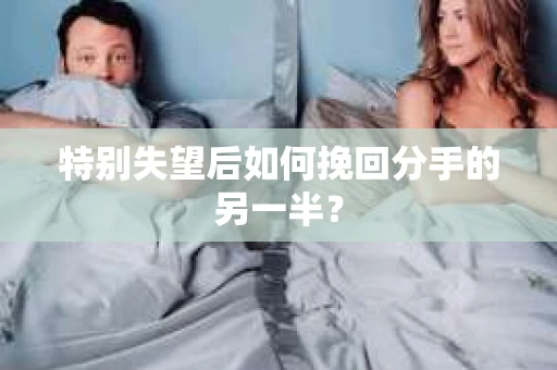 特别失望后如何挽回分手的另一半？