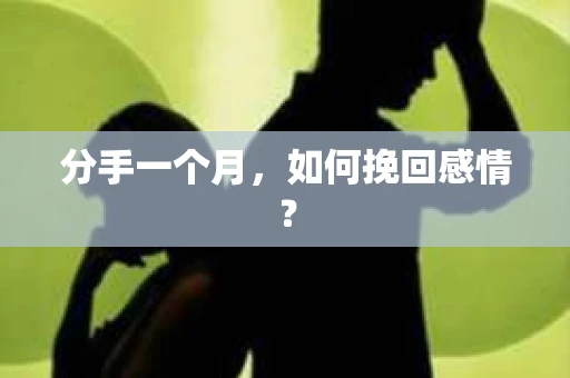 分手一个月，如何挽回感情？