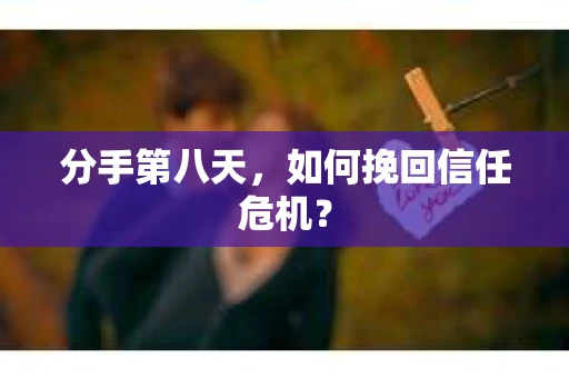 分手第八天，如何挽回信任危机？