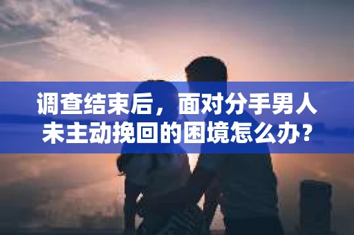 调查结束后，面对分手男人未主动挽回的困境怎么办？